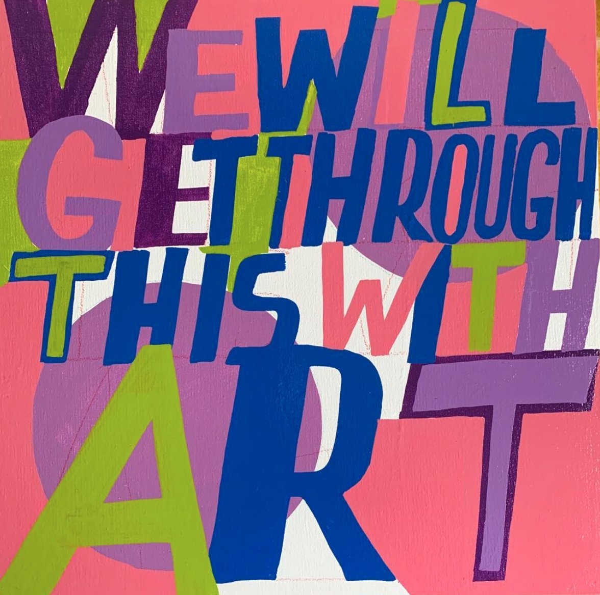 Feeling inspired by our trustee Bob &amp; Roberta Smith to make art while staying at home. 

Share your work with #ArtUKHomeSchool!