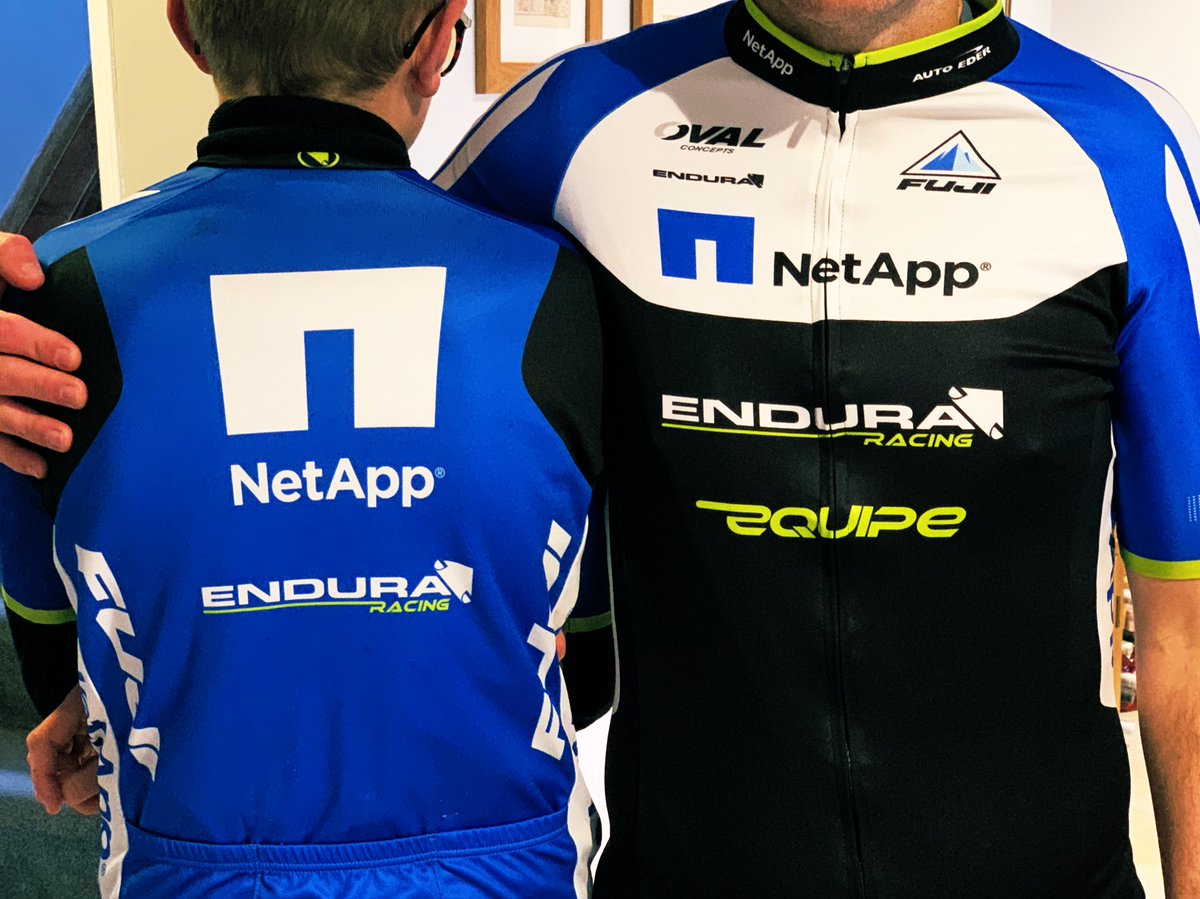 JohnRollason's tweet photo. Day 3. WFH. Old work tops. Went for a ride this morning, so started the day with the classic #TeamNetApp shirt. c2013 I think. They joined @LeTour the year after. #NetAppEndura https://t.co/TfmyLiLmbF