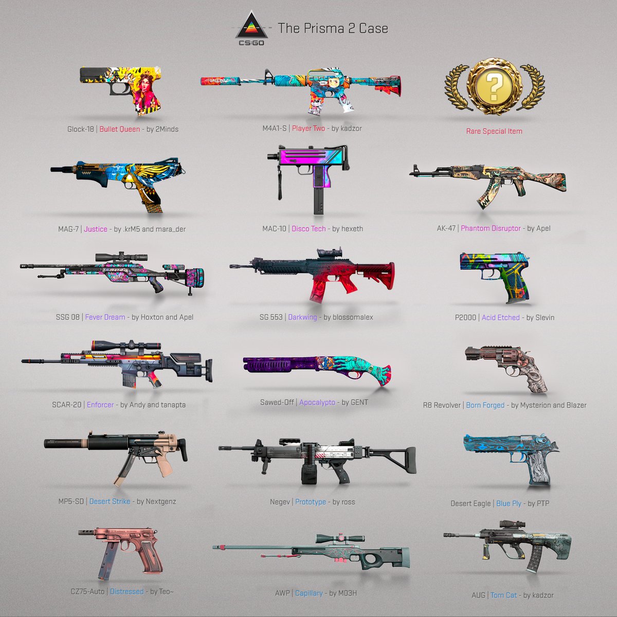 New #CSGO case - Prisma 2 Case

Which one is your favourite? 🙏

#PvPRO #RewardYourGame #CounterStrikeGlobalOffensive