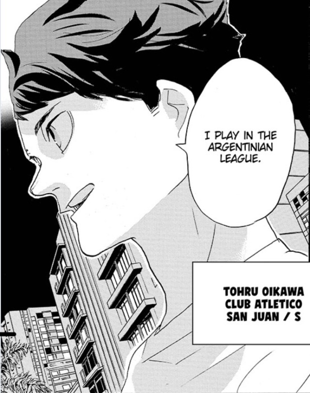 oh and also oikawa is now still a rly hot hunk living his best life in argentina so y'all uglies have nothing on him  we stan so hard