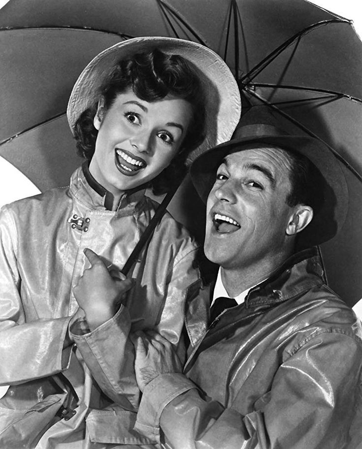 Happy birthday Debbie Reynolds! Here with Gene Kelly in a publicity photo for Singing in the Rain, 1952 