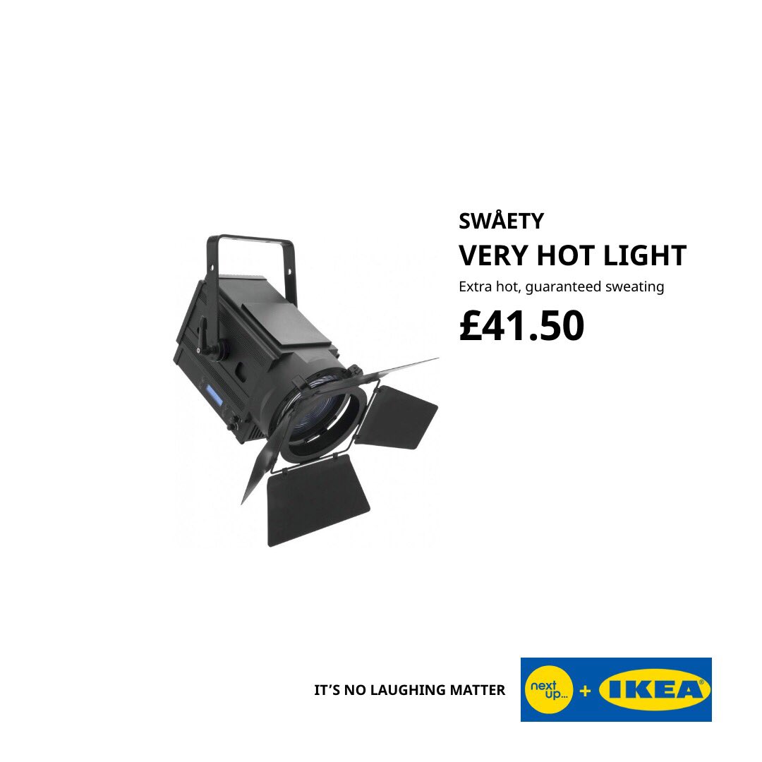 nextupcomedy's tweet image. The products in our range: