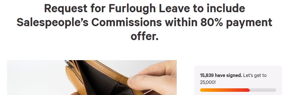 ** UPDATE ** 
The IMDA Petition to help ALL Sales staff in all industries to get a fair wage during these challenging times is doing great please sign and RT

change.org/p/uk-parliamen…

#firsttmaster #twittercarclub #automotive #estateagent #sales #COVID19 #furlough #government