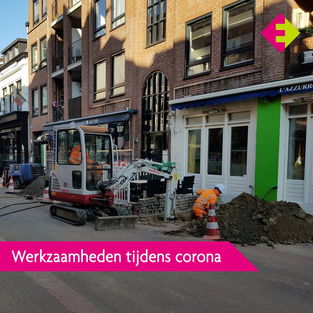 Ondanks de coronamaatregelen proberen we het beste van de omstandigheden te maken. Daarom is vervanging van gasleidingen in de Eindhovense binnenstad naar voren gehaald, zodat dit niet hoeft wanneer horeca weer open mag. Dit doen we volgens richtlijnen van het RIVM👷 #hetnetwerkt
