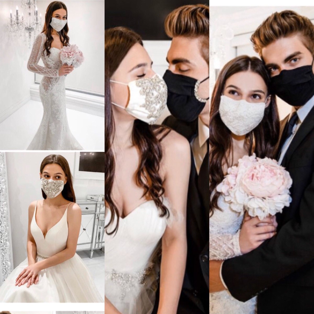 Elizabeth Paton on Twitter: "Just into my inbox. Not an #AprilFools either  —> “Engaged couples have been sacrificing their dream look with only the  standard masks available. My team created the ideal
