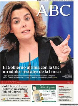luisaomoratalla's tweet photo. Dice el ABC que cuando se rescata a las personas, mal. Cuando se regala el dinero público a los bancos, bien. https://t.co/UMq4qYU40l