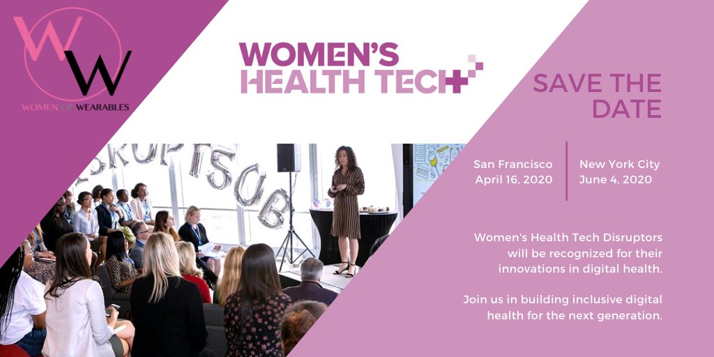 Women_Wearables's tweet photo. Calling all #healthtech #femtech #digitalhalth startups and innovators! Our friends from @HITLABnyc are running another #WomensHealth Tech Initiative, applications will be accepted until May 3, 2020 at 11:59PM EST. Find out more via official website -> https://t.co/8475Pe5Tou https://t.co/TUpmqGyizX