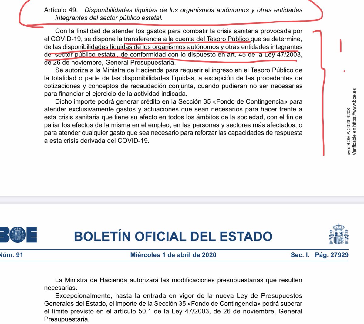 miquelsubiaseva's tweet photo. Todavía me pregunto cómo es que todavía no lo he visto publicado en ningún medio. Las disponibilidades de tesorería de @Renfe ⁦@aena⁩ ⁦@PuertosEstado⁩ ⁦@loterias_es⁩ ⁦@Adif_es⁩ ⁦@Correos⁩ y demás empresas y entidades públicas, a Hacienda. https://t.co/tpNUPHZrRz
