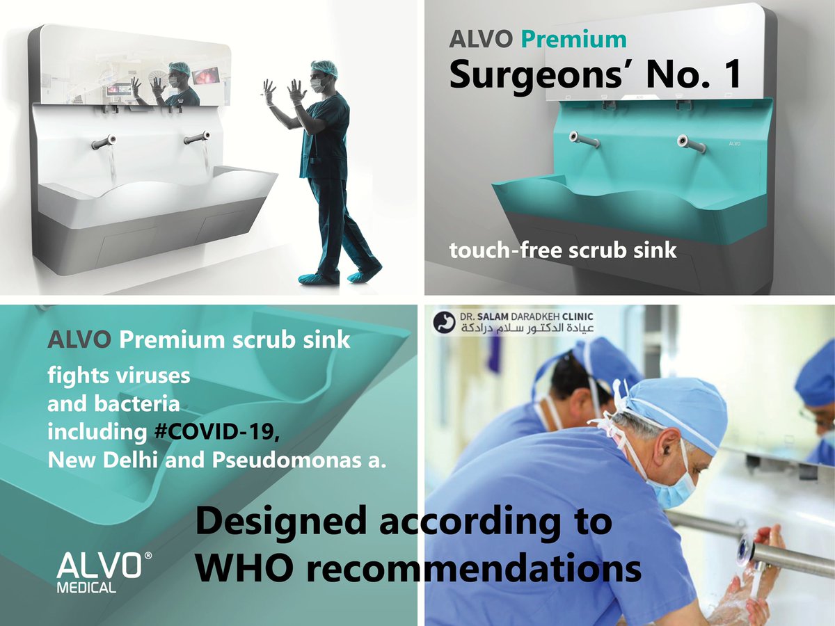 AlvoMedical's tweet photo. #best in class hospital sink: ALVO Premium:
+ designed according to #WHO recommendations
+ effectively eliminates viruses and bacteria, including #Covid19, New Delhi and Pseudomonas a. from sink drains
#fightcovid #icu #or #stayhome #coronavirus #koronawirus #staysafe #surgery https://t.co/ACmVROgky3