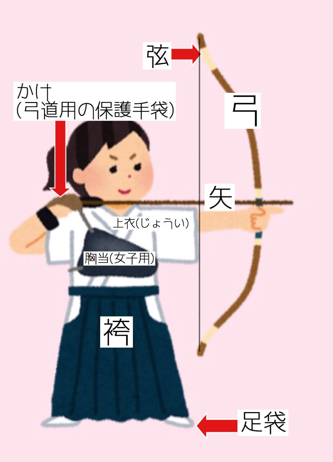 小樽商科大学弓道部 弓道の基本的な道具の名称について簡単にまとめました この他にもいろいろな道具がありますが 詳しいことは入部してから一緒に学んでいきましょう T Co Idndpgk2wb Twitter