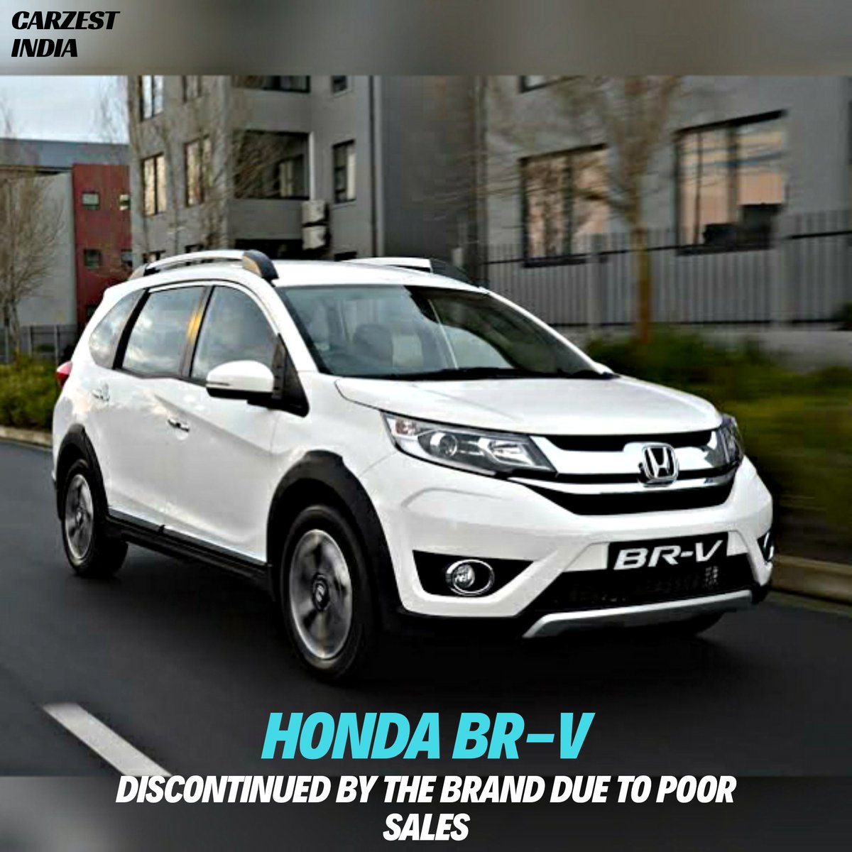 Honda BR-V discontinued 😢 Amidst low sales & stricter emission norms being  one of the reason, Honda have pulled the plugs of #BRV & thus the only  7-Seater in the stable currently