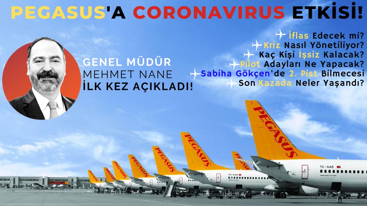 Pegasus, küresel #coronavirus salgınıyla nasıl mücadele ediyor? Sürecin sonucunda bizi neler bekliyor? <a href="/SabihaGokcen/">Sabiha Gökçen Airport</a>’de 2’nci pist bilmecesi ve son yaşanan uçak kazasının tüm yansımalarını #Pegasus Genel Müdürü Mehmet Nane anlatıyor. <a href="/ucurbenipegasus/">Pegasus Hava Yolları</a> 
youtu.be/DqgZQNIc5LE
