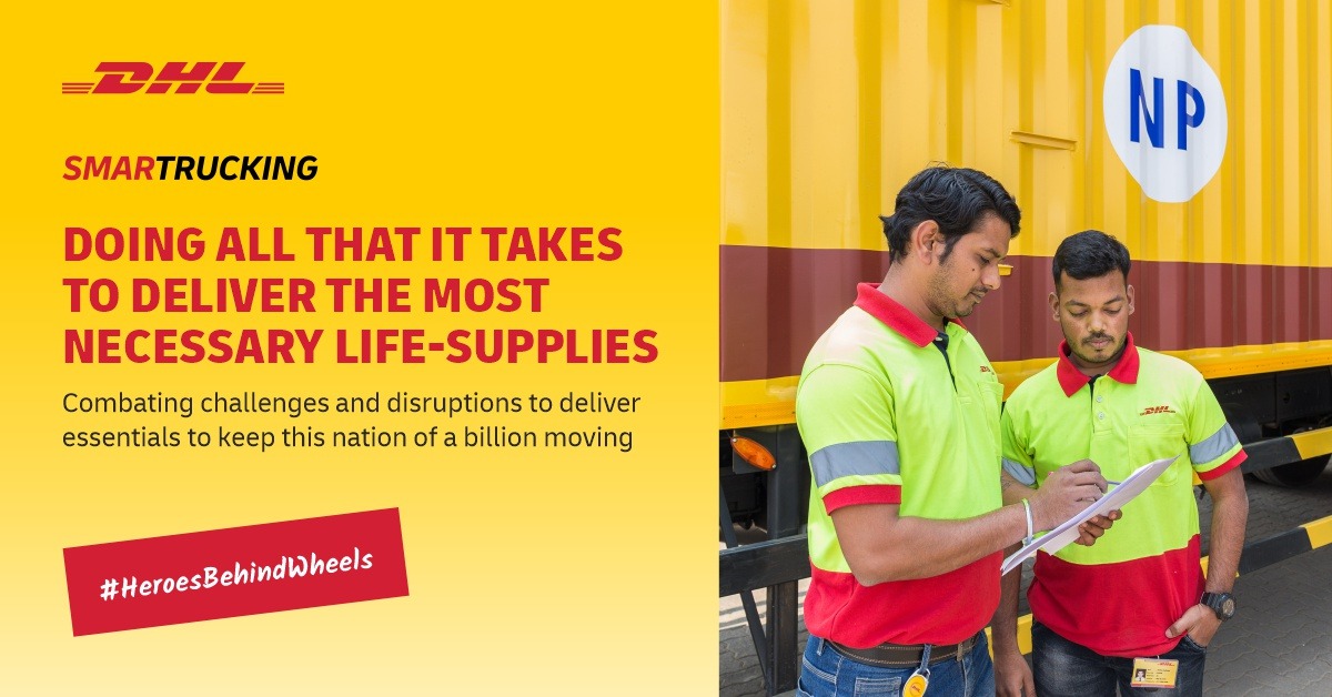 DhlVikash's tweet photo. We salute our SmarTruckers, our #HeroesBehindWheels they are helping us throughout this pandemic, delivering the most necessary supplies.

#DHLSmarTrucking #DHL #Transportation #Trucking #roadtransport #coldchain #TechLog #SupplyChain #Future #Business #Transport #Logistics https://t.co/YHxjSdqVYA