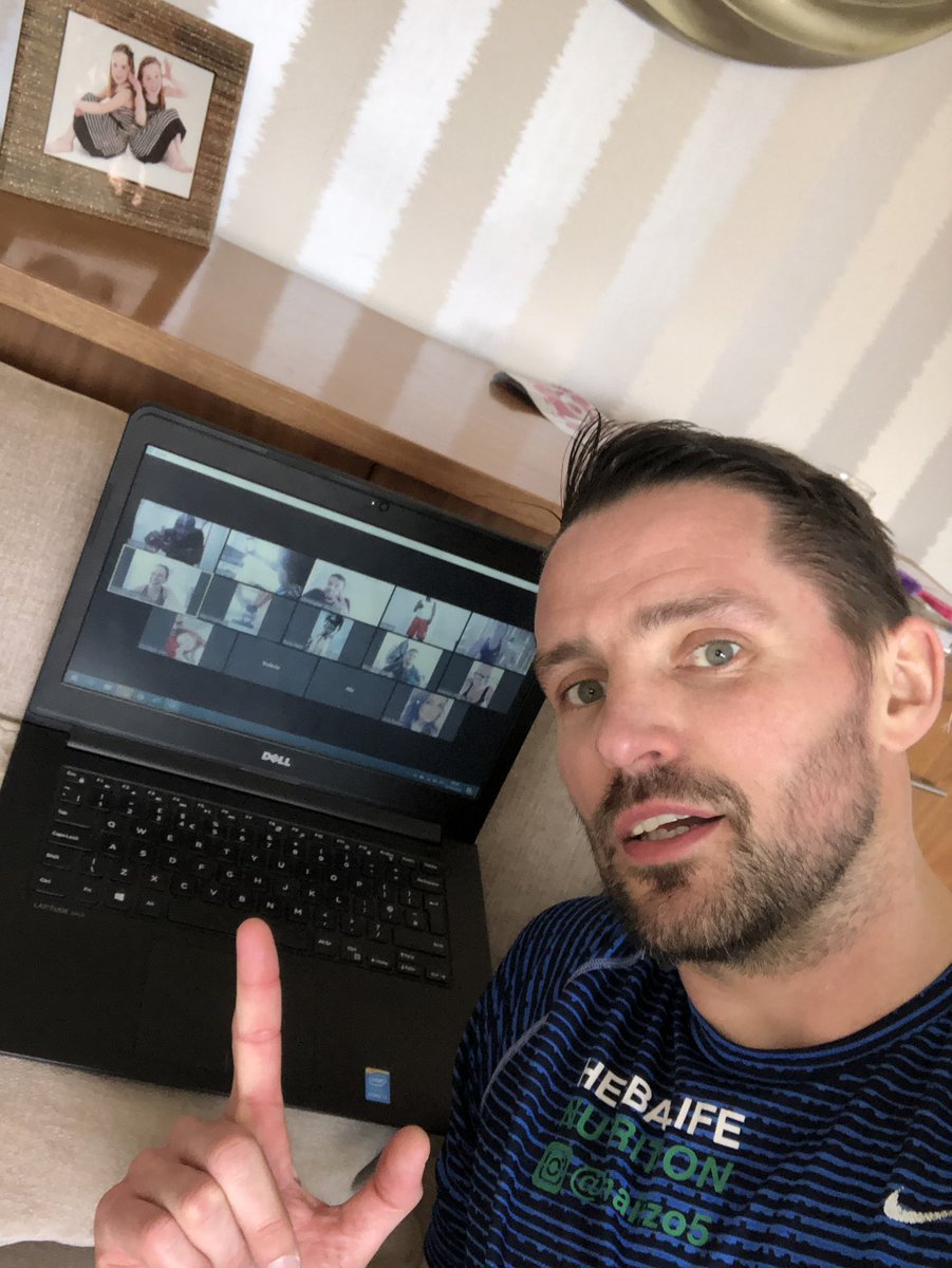 LMairzo's tweet photo. Day 1 of our 21 day challenge to keep ourselves fit, healthy and sane in these uncertain times. πͺπ»
Putting 18 people through their paces on our live workout this morning. π₯ποΈββοΈπ¦
Absolutely gubbed now!! π€ͺ
#Fitness
#Health
#Active
#TwentyOneDays
#LetsGo https://t.co/aDE19a0Ksh