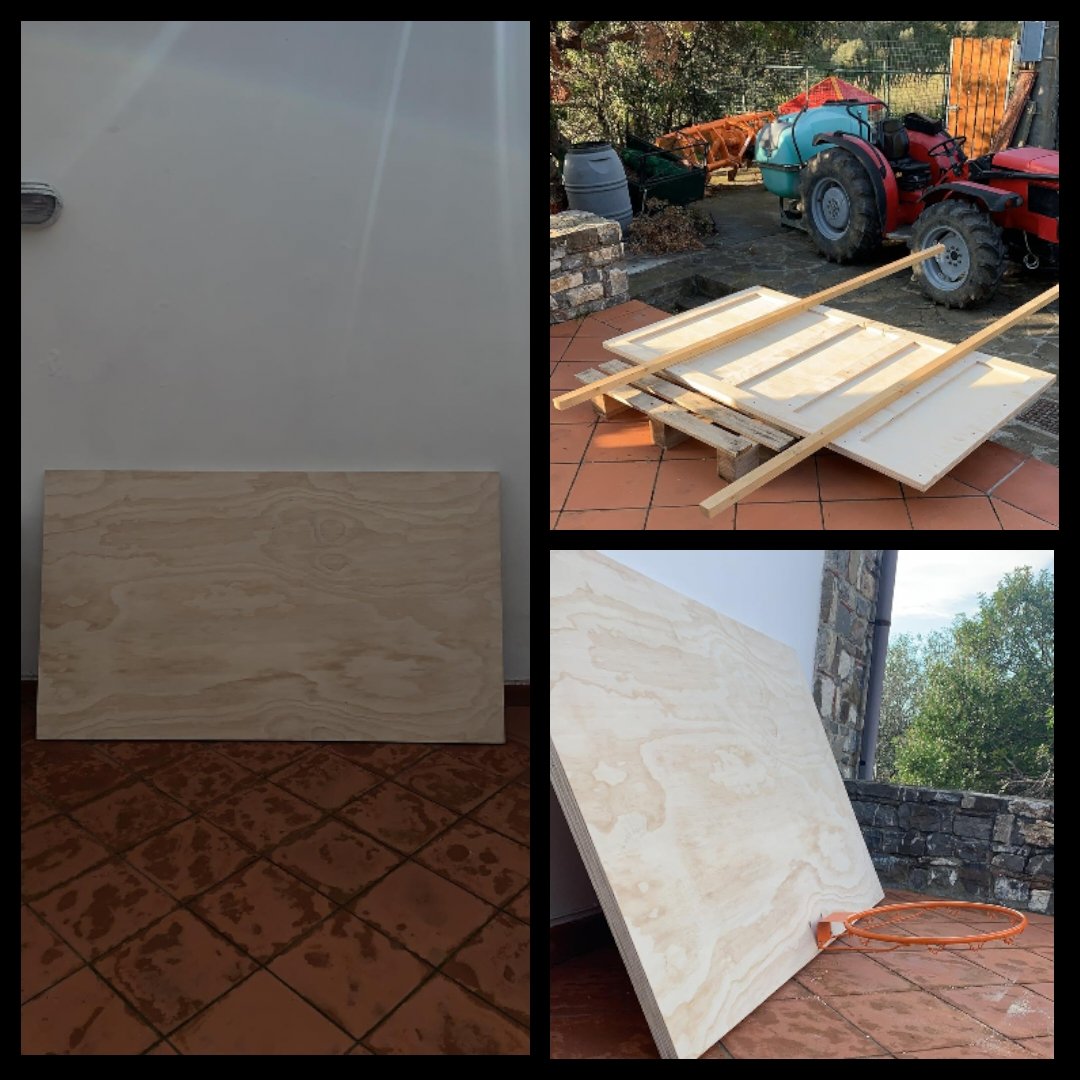 parallelecinico's tweet photo. "Siamo 3 ragazzi in quarantena non a casa nostra... Ci siamo ritrovati chiusi per caso nel paese dove facciamo le vacanze, Acciaroli. Non abbiamo computer né tv. Ma abbiamo una grande passione. E in una settimana ci siamo costruiti da zero un canestro artigianale" https://t.co/rF3Yw3oLwt