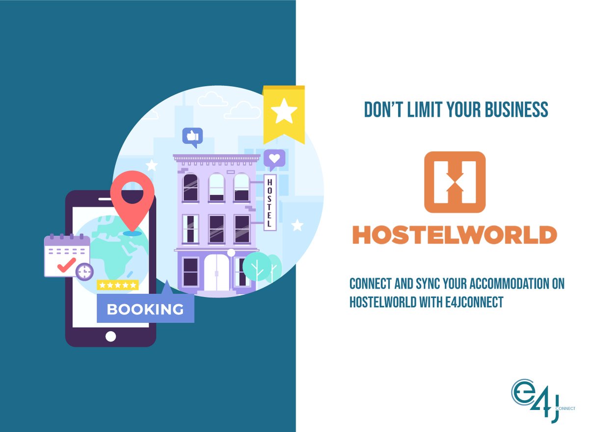e4jVikWP's tweet photo. A new rocking partnership between e4jConnect and #Hostelworld.com is now live! Finally, a real-time #connection with the biggest platform for #hostels and your #ChannelManager for managing the #reservations of your #dorms! Discover the new connectivity on https://t.co/9PL0vkhwFo https://t.co/hEesGmaR86