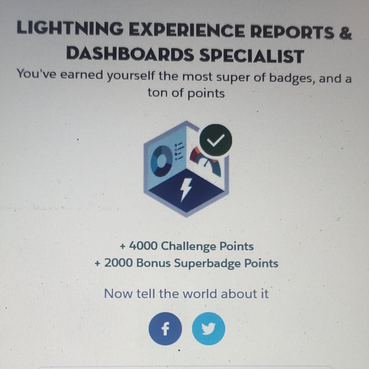 Kuldeep Laharpure (@kuldeep02_) on Twitter photo Wohooo 🎊😍
I'm very happy to share that i've successfully completed my 2nd #Superbadge. I would like to thanks <a href="/rkarma214/">Ram Karma☁️</a> for always being there & Big thanks to salesforce ohana.☺<a href="/trailhead/">Trailhead</a> #Salesforce @aviralagarwal2 <a href="/amandabauman/">Amanda Bauman</a> <a href="/cloudyamit/">Amit Singh 🇮🇳 सत्य सनातन की जय 🕉️</a> <a href="/iKishorebt/">Kishore B T</a> <a href="/malika_pathak/">Malika Pathak</a> Wohooo 🎊😍
I'm very happy to share that i've successfully completed my 2nd #Superbadge. I would like to thanks <a href="/rkarma214/">Ram Karma☁️</a> for always being there & Big thanks to salesforce ohana.☺<a href="/trailhead/">Trailhead</a> #Salesforce @aviralagarwal2 <a href="/amandabauman/">Amanda Bauman</a> <a href="/cloudyamit/">Amit Singh 🇮🇳 सत्य सनातन की जय 🕉️</a> <a href="/iKishorebt/">Kishore B T</a> <a href="/malika_pathak/">Malika Pathak</a>