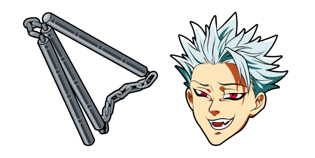 Custom Cursor on X: A member of the Seven Deadly Sins, Fox's Sin of Greed  - bandit Ban and his nunchucks in a cursor from the Seven Deadly Sins anime  series. #customcursor #