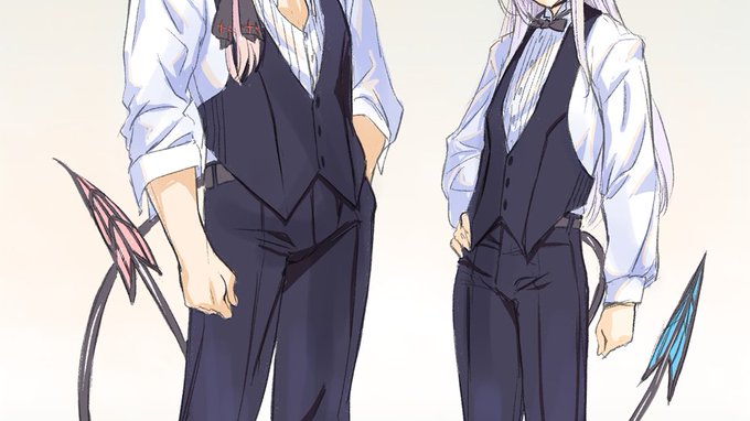 『ラミ様ビビ様』
男体化シアシスのラミ様ビビ様…をノリと勢いとイメージだけで描いたけど…需要があるかは知らな～い
エイプリルフールネタでしか描けないと思ったので描いた(小並感)

✏️ピクシブスケッチ⇒
https://t.co/dmNbtcfrGH 