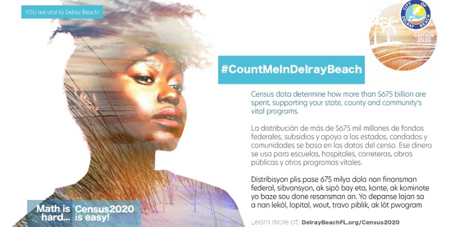 citydelraybeach's tweet photo. TODAY is April 1st. - Be part of the U.S. CENSUS 2020 & SHAPE OUR FUTURE!!!
Be counted and help your city get the federal aid and representation it deserves. #CountMeInDelrayBeach https://t.co/58d3nG1c6F