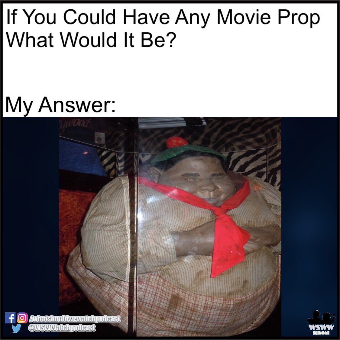 WSWWatchpodcast's tweet photo. They should have let the boy who played #thudbutt take this prop home. ๐ฒ๐พItโs like a yoga ball!
Listen to episode here:
๐https://t.co/vYnN9xG250
#lostboys #stevenspielberg #hook #bangarang #neverland #PodNation https://t.co/0xNVnAwtwf
