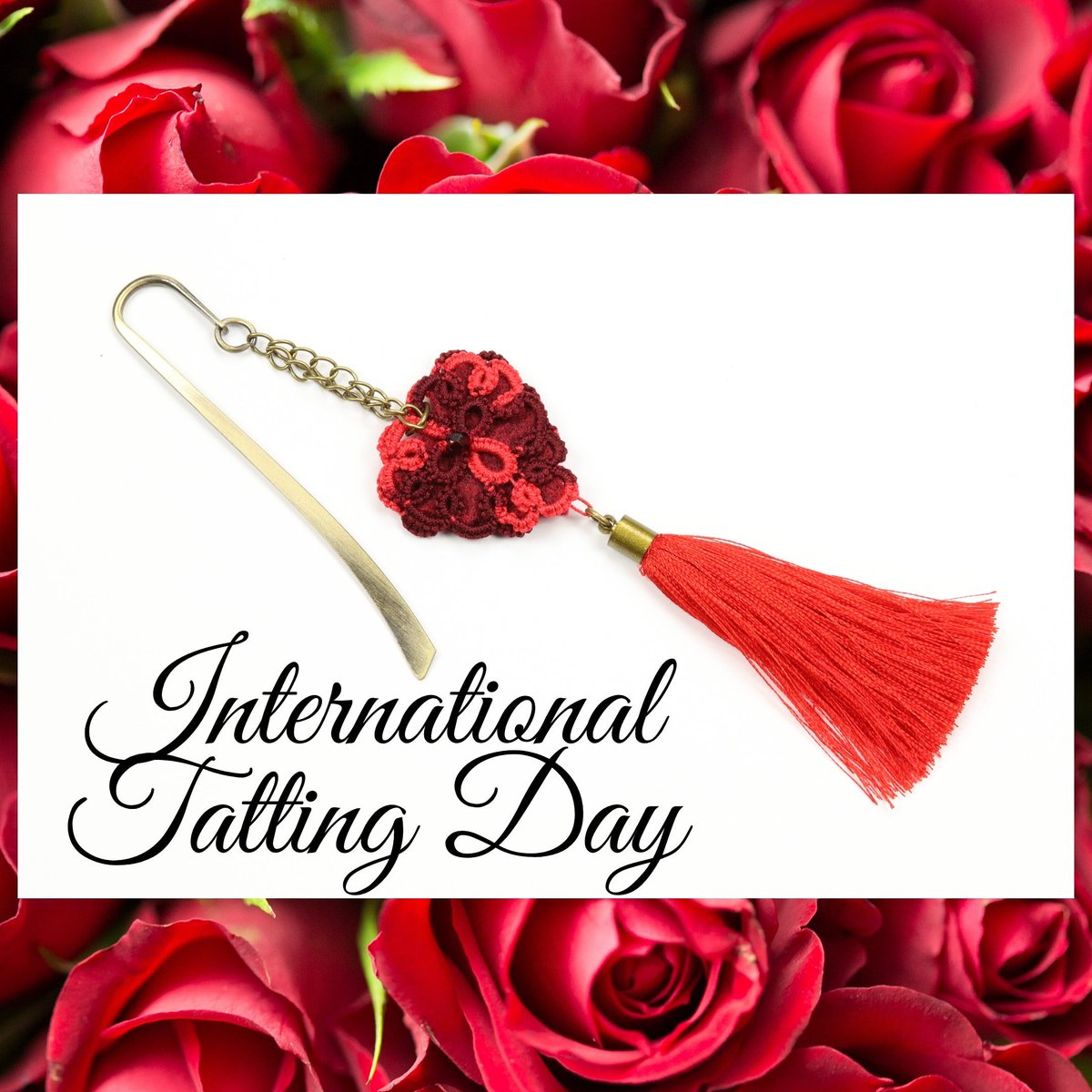 ZipperArtDesign's tweet photo. Happy International Tatting Day #internationaltattingday #tatting #tattingday #tattedlace #tatted #tattinglace #handmadelace #ooak #lacemaker #artisanlace #redheart #bookmar #tasselbookmark #tassel #readlover #readlovers #booklover #booklovers #booklove #reading #readingbooks https://t.co/5FN3EFuzII