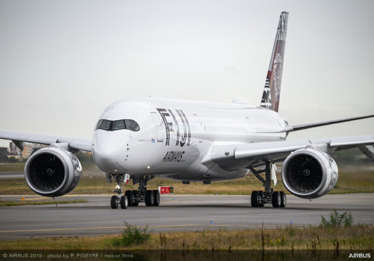 FijiAirways's tweet photo. 1/2 We will operate our first freighter flight this Sunday between Nadi &amp; @SydneyAirport . Our @Airbus  #A350900WXB aircraft will carry 41 tonnes of fresh produce across to Sydney. 

More details ➡️https://t.co/dgEXM1zQ38 https://t.co/SfAELWa6WR
