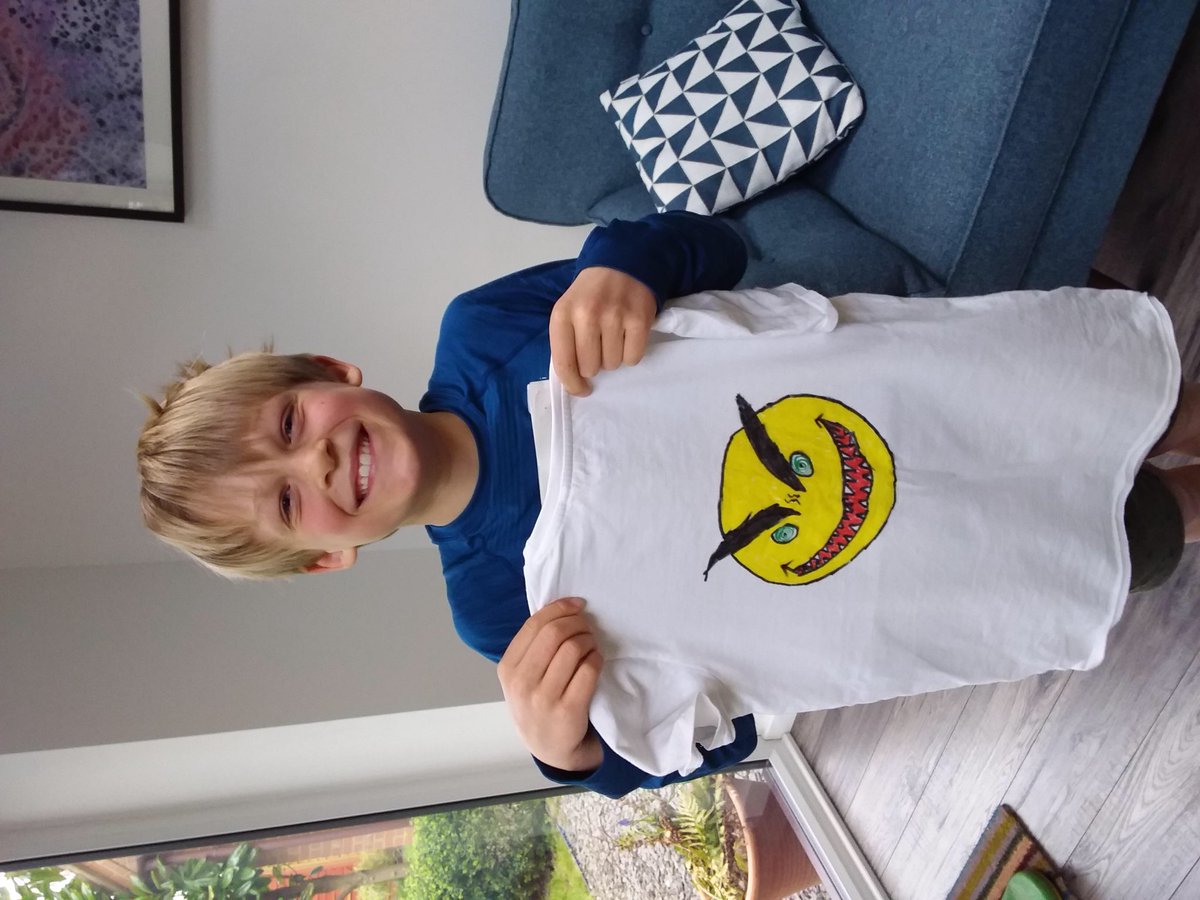 dovesMPS's tweet photo. How creative these two have been! A current and a previous Dove  designing their own t-shirts! I wonder if they’ll design one for me... https://t.co/G17VKYWkV5