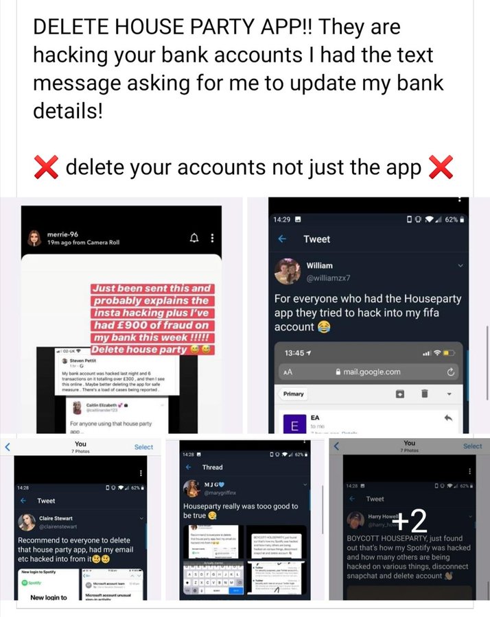 Houseparty hacked me
