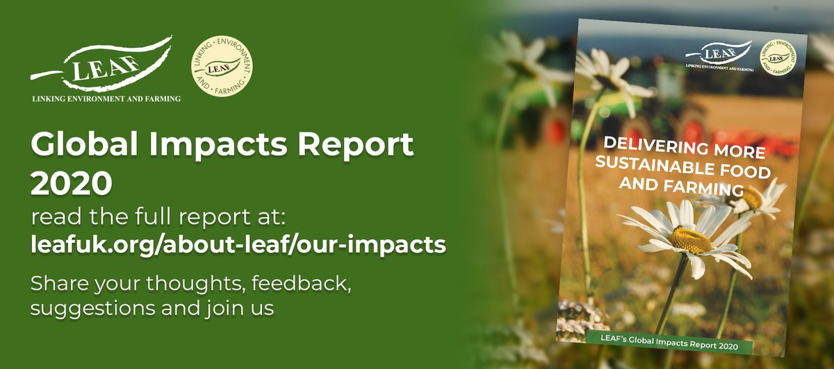 Today we are celebrating the launch of our 8th #GlobalImpacts Report - working in partnership with our growers across the world to deliver more sustainable food and farming through #LEAFMarque certification. leafuk.org/about-leaf/our…
