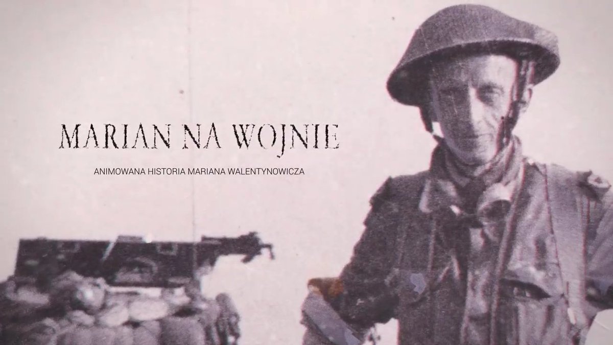 Film "Marian na wojnie. Animowana historia Mariana Walentynowicza" dostępny na naszym kanale YouTube  Marian Walentynowicz to twórca kultowych animacji, który w czasie II Wojny Światowej służył jako korespondent wojenny u boku gen. Stanisława Maczka. tiny.pl/7hgs7