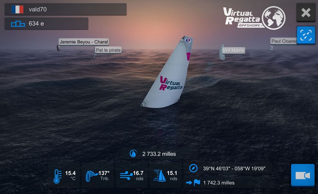 val75429282's tweet photo. lever de soleil sur #LaGrandeEvasion en bonne compagnie dans @VirtualRegatta et merci @AdrenaSoftware pour permettre de tester son routeur
#TousEnMer #RestezChezVous #EvadezVous 
#StayAtHome https://t.co/NO60CWFClp