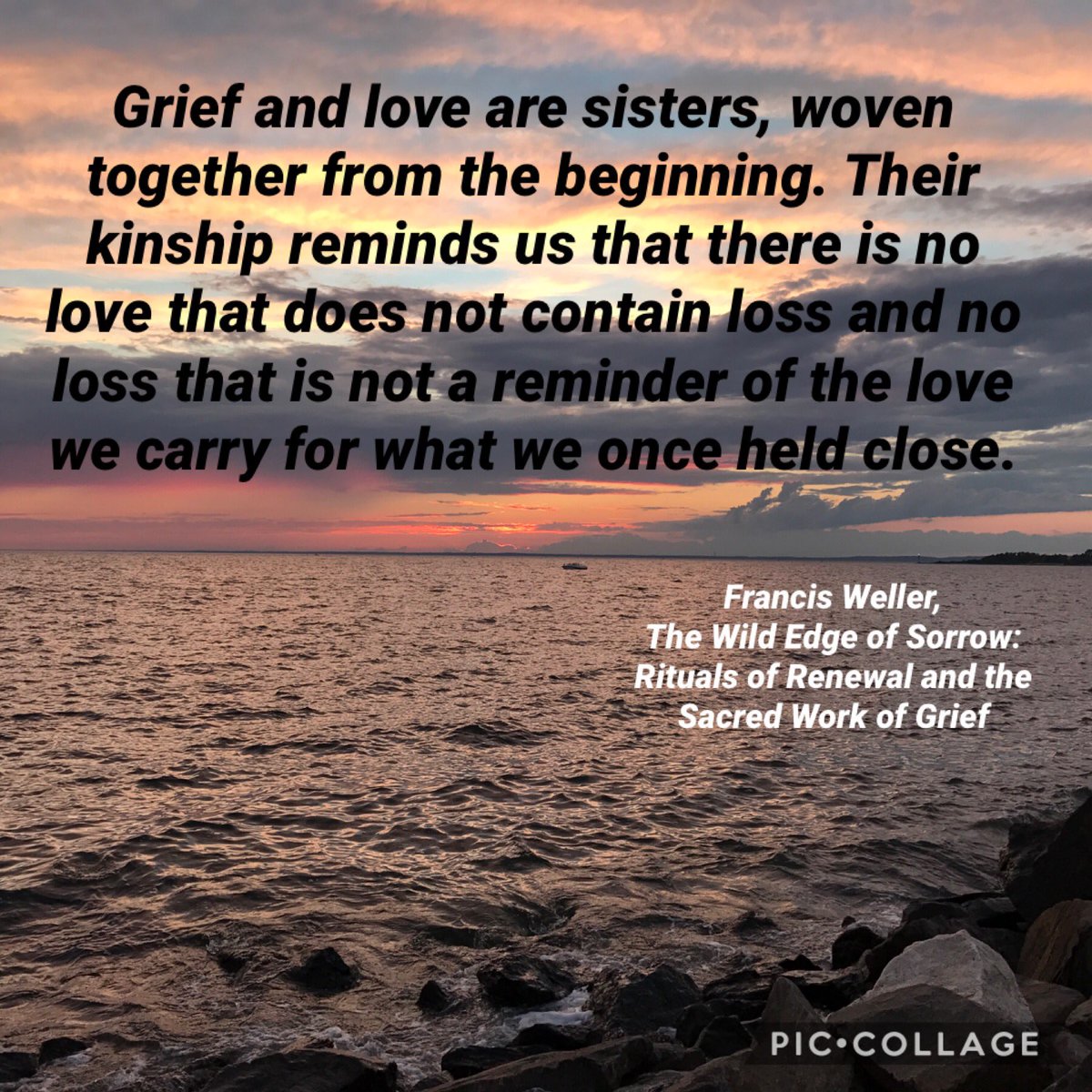 Grief and love are sisters...#griefspeaks, image size:1200x1200