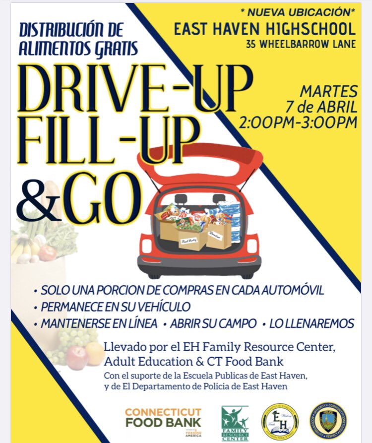 Mobile Food Truck, Tuesday April 7th
(New Location) Spread the Word!#WeAreEHPS <a href="/EHavenAcademy/">East Haven Academy</a> <a href="/EHHSPrincipal/">East Haven HS</a> <a href="/HarkinsEHHS/">EHHS Asst. Principal</a> <a href="/MarissaVelazq10/">Overbrook/EHFRC</a> <a href="/JMMS_LauraLynn/">Laura Lynn</a> <a href="/pdebernardo/">Paul DeBernardo</a> <a href="/diane_mackinnon/">Diane MacKinnon</a> <a href="/SchoolTuttle/">Tuttle School</a>
