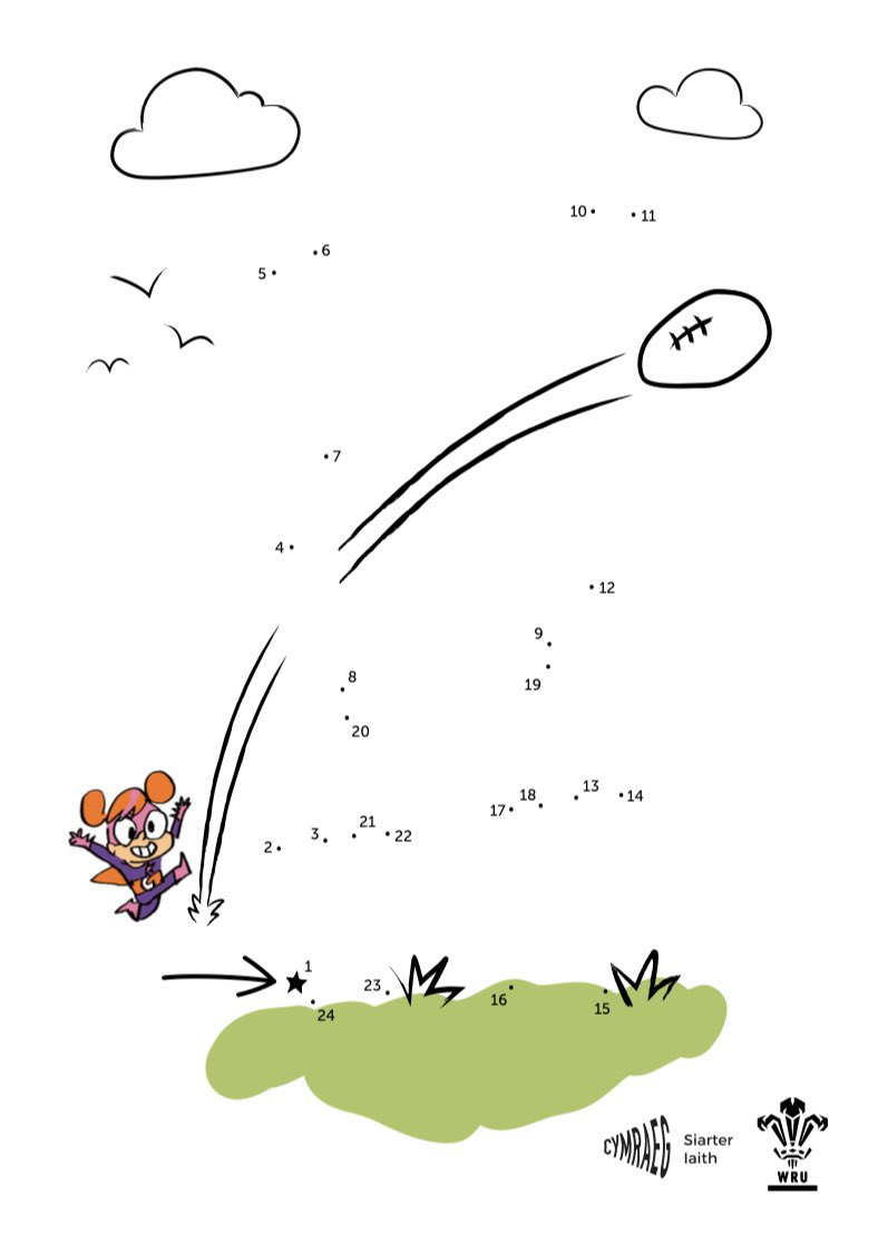 Os wyt ti’n chwilio am rywbeth hwyl i wneud, mae ‘na lot o daflenni gweithgaredd ar ein gwefan i ti eu defnyddio: llyw.cymru/cymraeg-addysg…

If you’re looking for fun things to do, we have lots of activity sheets on our website for you to use: gov.wales/cymraeg-educat…