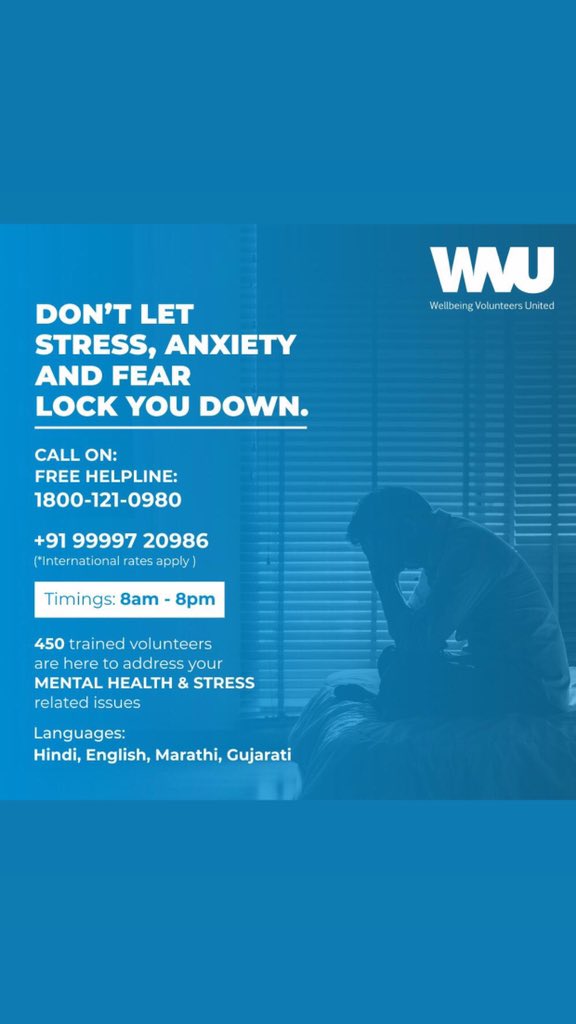 Thearjunbijlani's tweet photo. Pl do call on these numbers if any one is going through anxiety ,fear or depression. I never ask for retweets but this one I’m asking u to pl share . #depression #IndiaFightsCornona https://t.co/POf6Ba9jOD