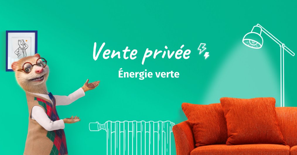 LesFurets's tweet image. ⚡️🌎 Aujourd'hui nous lançons une vente privée énergie verte, pour faire jusqu'à 20% d'économies sur le gaz et l’électricité tout en œuvrant pour la planète, avec nos partenaires Méga Énergie et EkWateur ! Ça se passe ici👇
lesfurets.com/energie/actual…