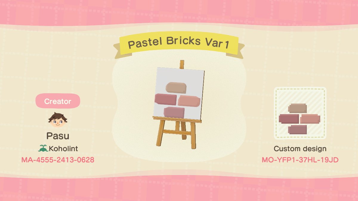 17. And here's the loose brick variations :) they should still be in line with the pattern, so you can place them anywhere, if you capped off the middle pieces with the left and right pieces!