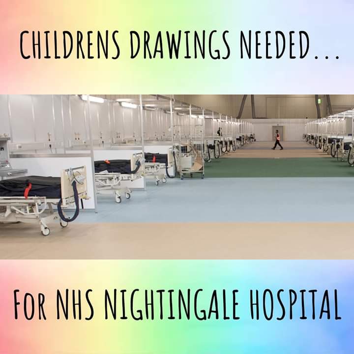 SMSJ_London's tweet image. Children - we need your help! Drawings needed to decorate the new Nightingale hospital.