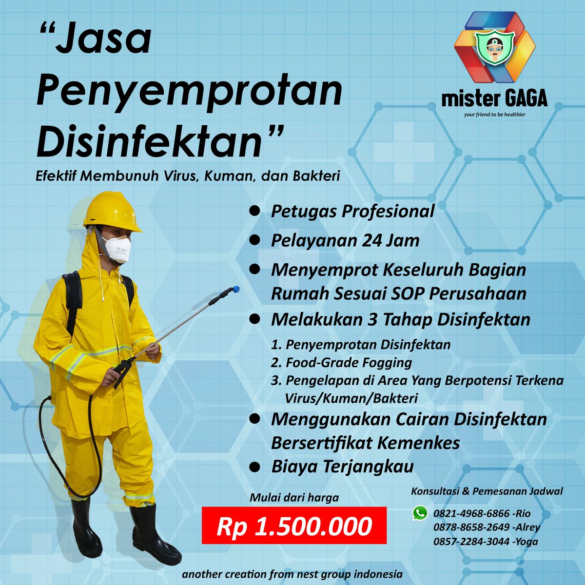Jasa Penyemprotan Disinfektan