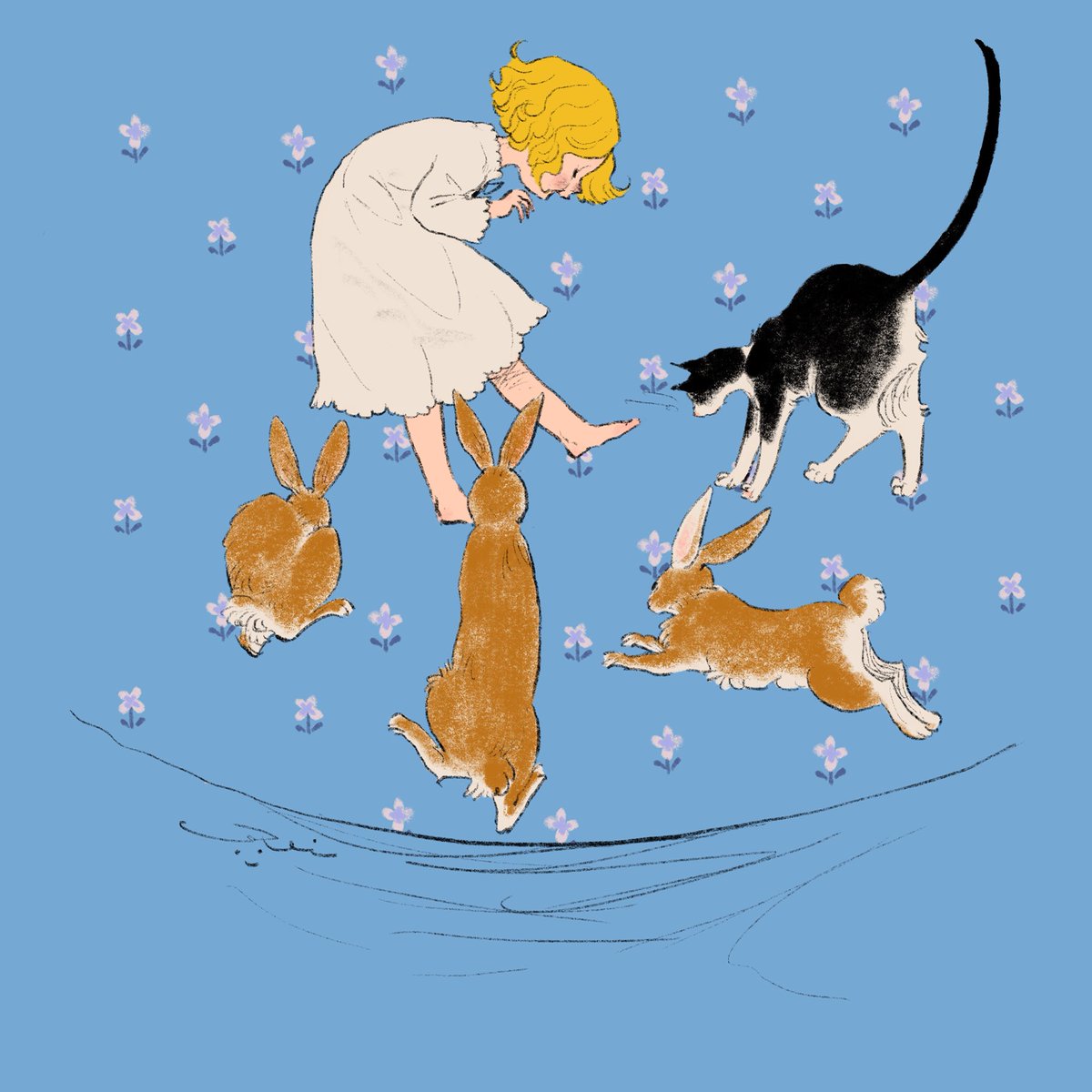 「3月のカレンダーイラストでした。 」|くらはしれいのイラスト