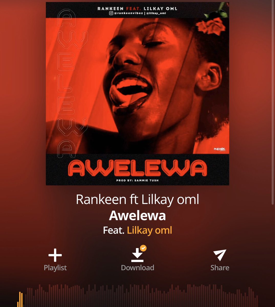 matorankeen's tweet photo. Hey famz Awelewa is our officially 
Please stream on Audiomack https://t.co/q22S4VlVPj
And for Andriod users  download on 
https://t.co/XNY2fU1qkG
Thanks don’t forget to like and comment 
#goobvibe #music #loveandhiphop https://t.co/oorvJnWBAP