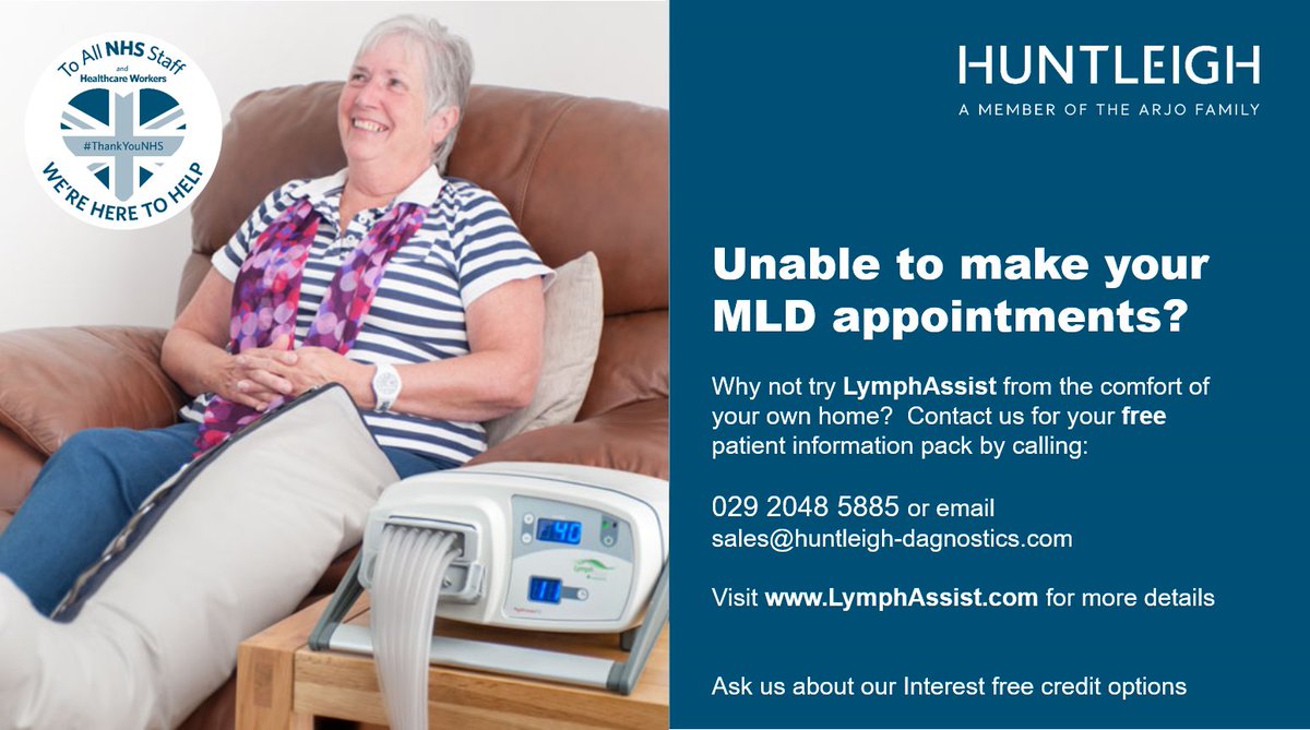 Huntleighdiag's tweet photo. #LymphAssist Helping patients self-manage from home. #lymphoedema #LymphoedemaAwareness https://t.co/P99k2gPrXj