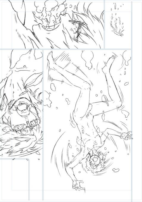 少し下書きを進めました。まだ下書きの初めの方なので、先ず男性キャラから描いちゃいます。 