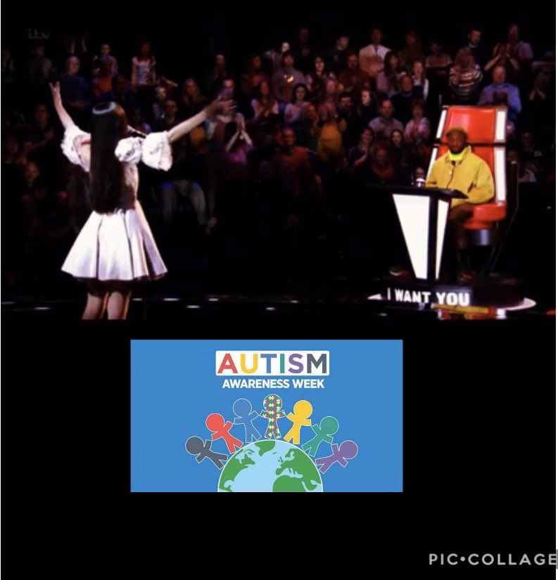 Tmyafyffe's tweet photo. It is Autism Awareness week💞I have Autism💞I had been on the Autism pathway nearly 2 years when I stood on @thevoicekidsuk I loved every minute! And want to inspire other children 💞 #autismawarenessweek #autismawareness #autism #autismawarenessweek2020 #autismawareness2020 https://t.co/iG4NDGNKyp