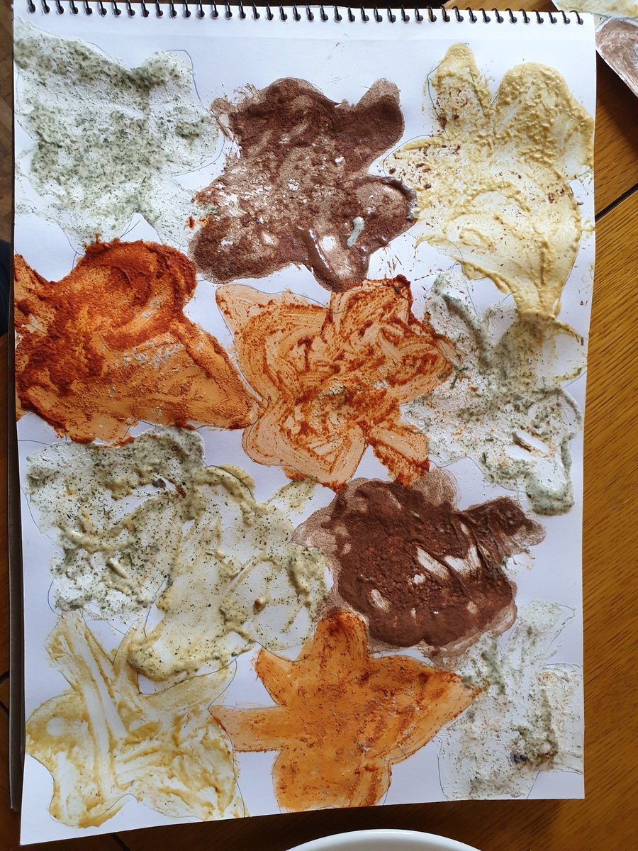 Rowan's spicy painting. We loved this challenge <a href="/LennoxtownP/">Lennoxtown PS</a>