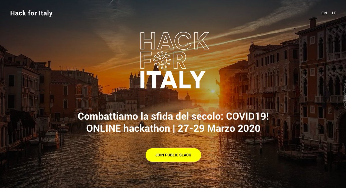 GammaDonna_'s tweet photo. #HACKFORITALY, ecco i #VINCITORI🚀 dell'Hackathon internazionale.
Un WE intenso nel quale la Comunità Tech internazionale ha affiancato quella italiana per combattere il #COVID19 🦠. Quasi 1.500 persone riunite da remoto in 55 gruppi di lavoro... 👉 https://t.co/oq2Rz7OKw6 https://t.co/0IyEaHRBxZ