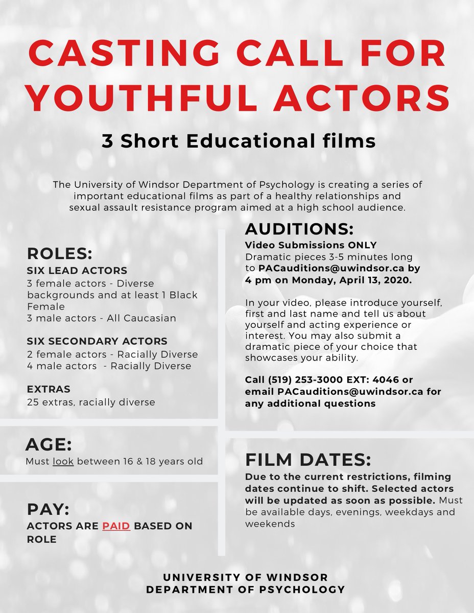 Looking for something to do while off school and stuck at home? Submit a 3-5 minute audition tape for the Girls Resist Project educational films! 📽️🎞️⭐️