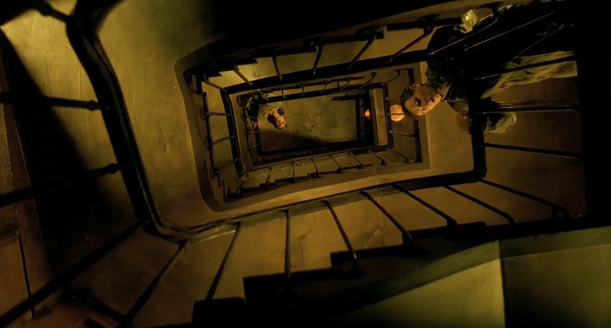scferguson's tweet photo. Watched one of my favourites this morning DELICATESSEN. A perfect touch of post-apocalyptic black comedy. Love how tactile the film is with Jeunet & Caro taking joy in the rhythm, choreography & design that make up the world but also make for some of the best jokes!Β #frameaday https://t.co/px3BHKJw1a