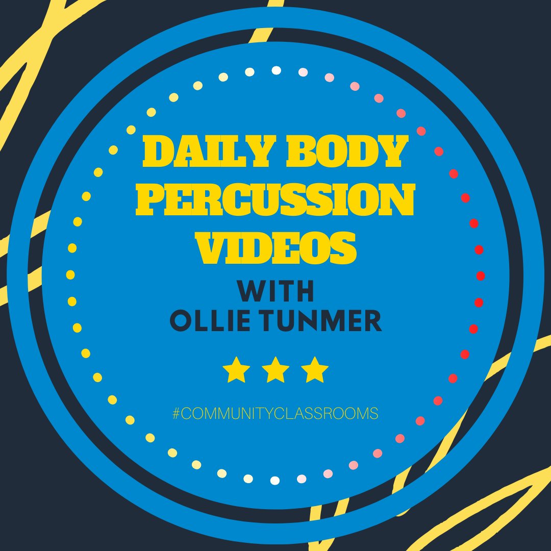 ArkBoulton's tweet photo. Enjoy a daily dose of body percussion with Ollie Tunmer:
https://t.co/9GhtNjMC2J
Add it to your daily or weekly routine and get those creative juices flowing...
#ArkBoulton #ArkSchools #ArkMusic #ArkCommunityClassrooms #CommunityClassrooms
@ArkSchools @ARKSchoolsMusic Ark https://t.co/86iPj5vERz